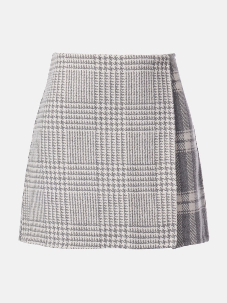 Nwt Splendid Women’s Elliot Gray Plaid Mini Skirt
